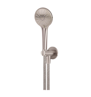 Meir Round Three Function Hand Shower on Fixed Bracket, Champagne