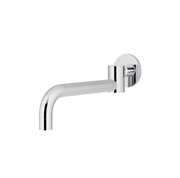 Meir Round Swivel Wall Spout, Polished Chrome