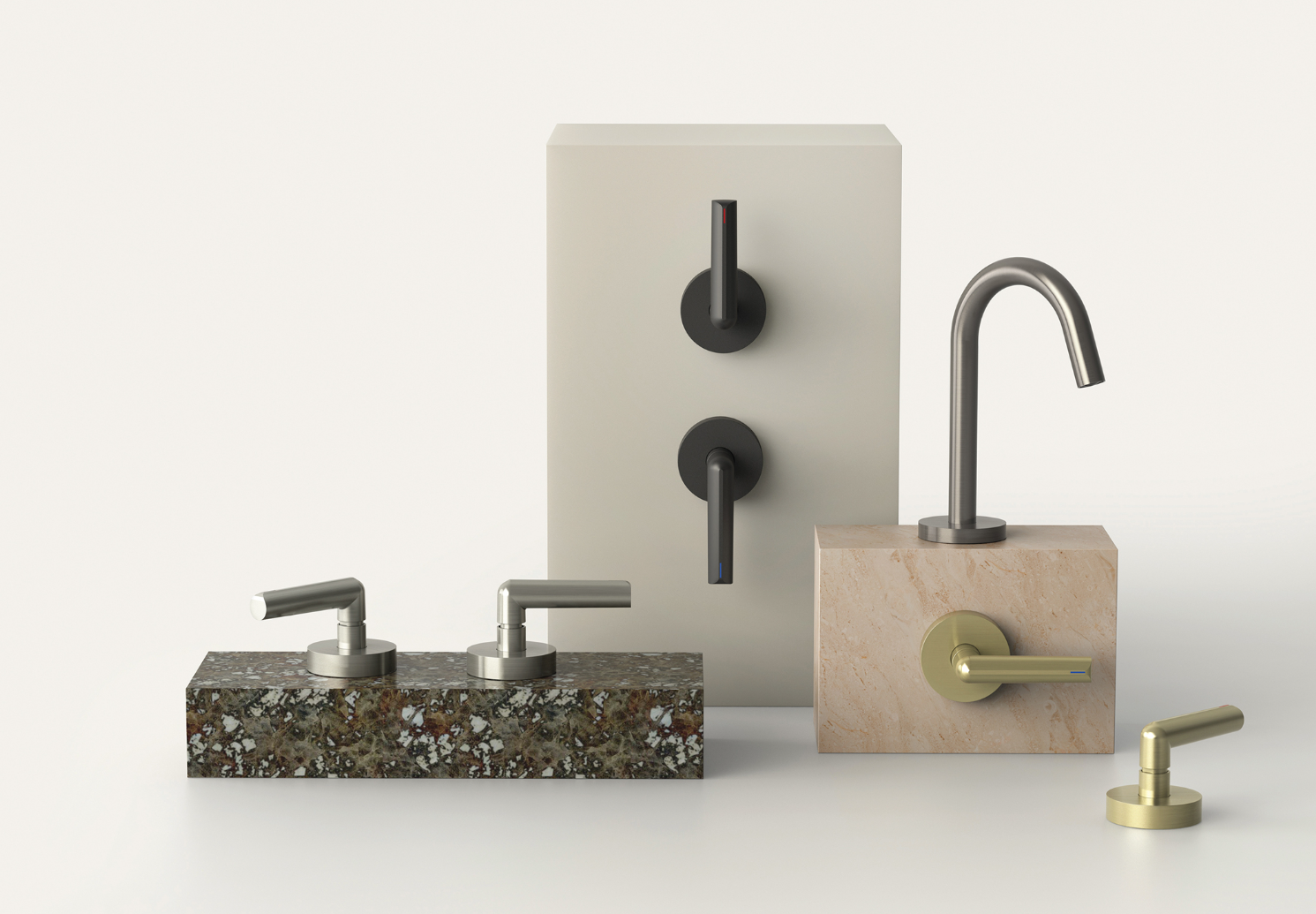 Vivid Slimline Plus Lever Wall Top Assemblies – Lead Free