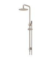 Meir Round Combination Shower Rail 200mm Rose, Single Function Hand Shower, Champagne