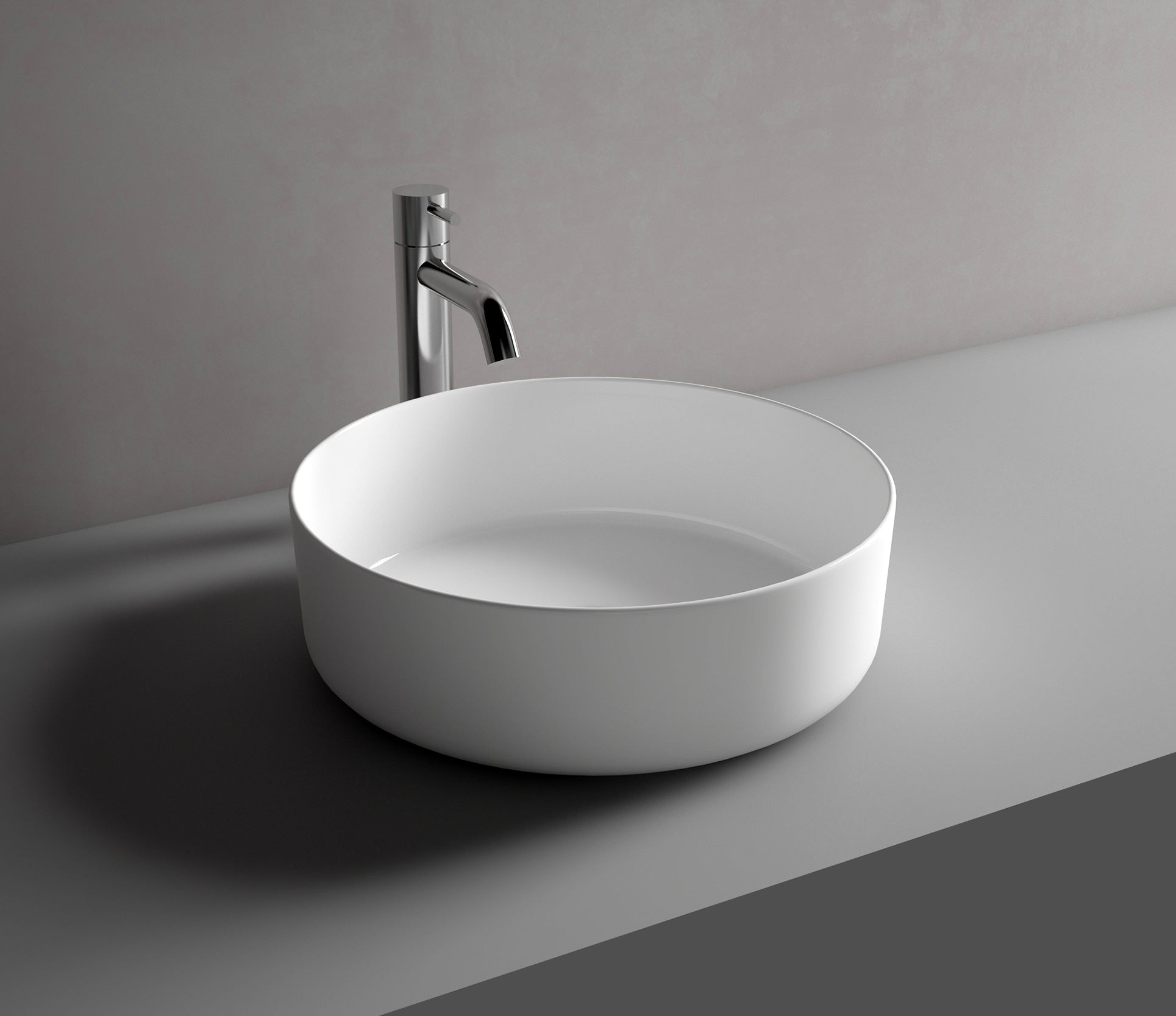 Studio Bagno Fascino 40 Round, Gloss White