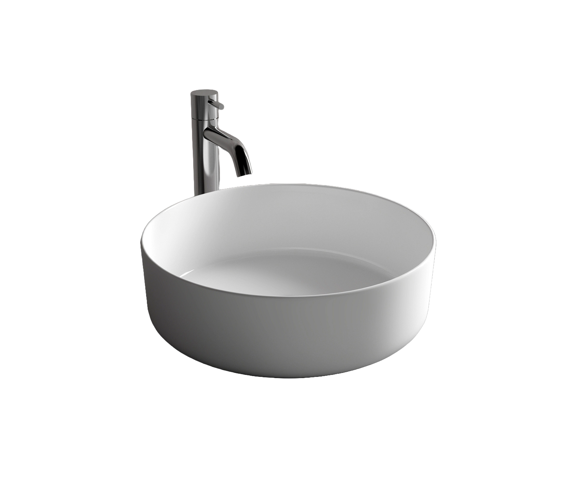 Studio Bagno Fascino 40 Round, Gloss White