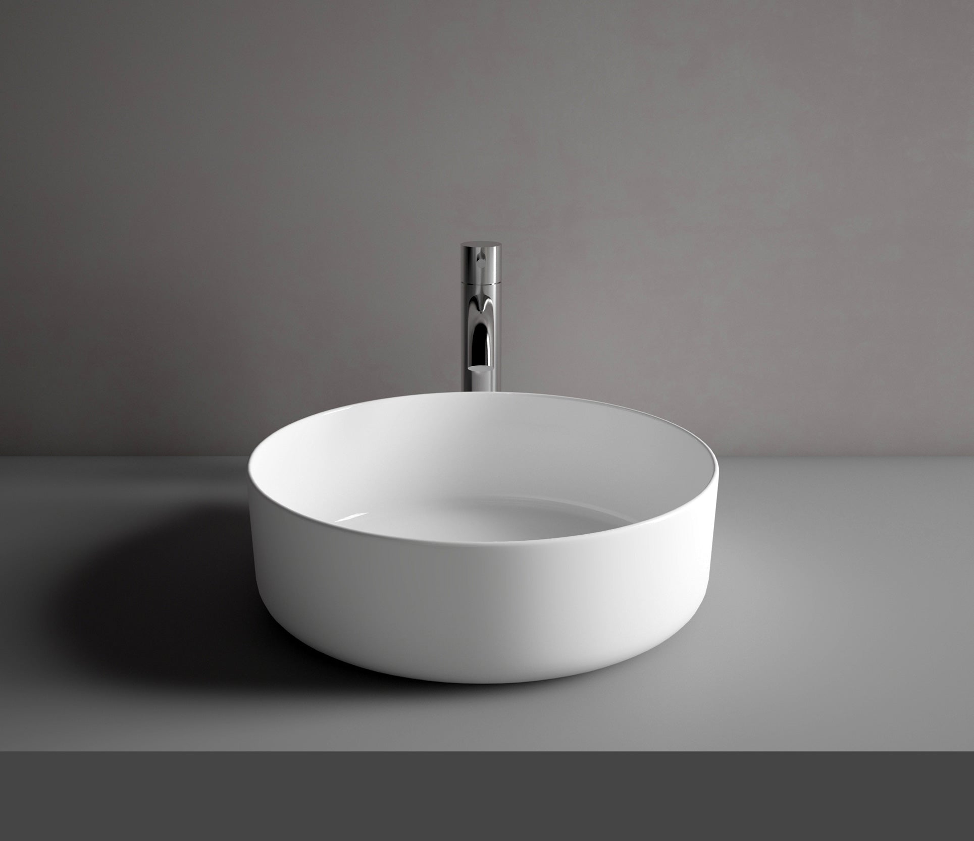 Studio Bagno Fascino 40 Round, Gloss White