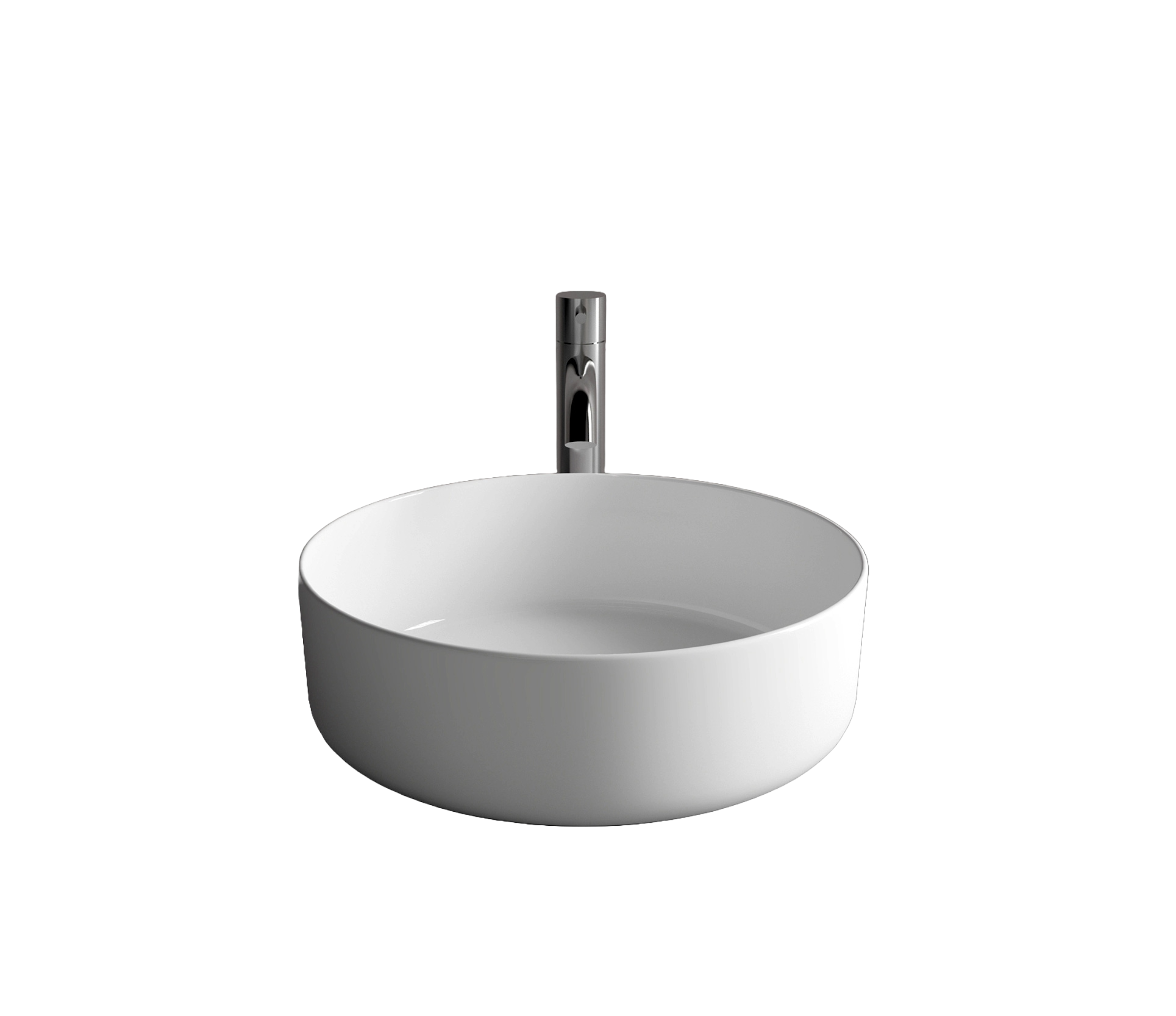 Studio Bagno Fascino 40 Round, Gloss White