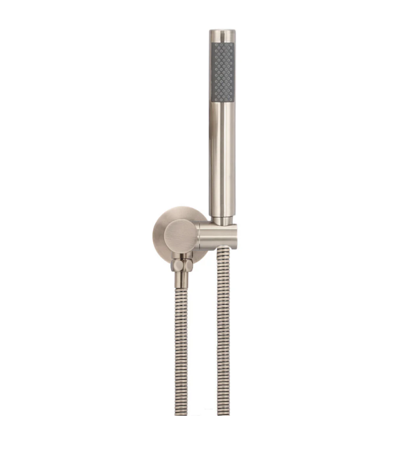 Meir Round Hand Shower on Swivel Bracket, Champagne