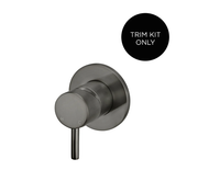Meir Round Wall Mixer Short Pin-lever Finish Kit, Shadow