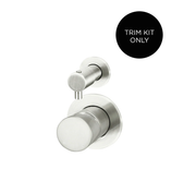 Meir Round Diverter Mixer Pinless Handle Finish Kit, Brushed Nickel