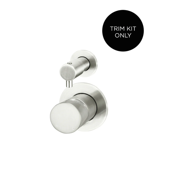 Meir Round Diverter Mixer Pinless Handle Finish Kit, Brushed Nickel