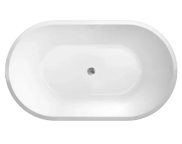 Fienza Austin 1200/1300/1400/1500/1700 Freestanding Acrylic Bath with Overflow - Ideal Bathroom CentreFR71 - 1200 - OF1200mm