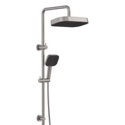 Kuro Twin Shower, Soft Square Head, Gun Metal