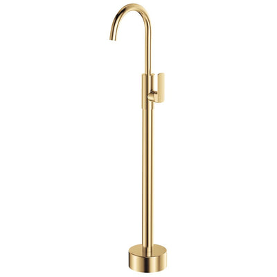Fienza Tono Floor Mounted Basin/Bath Mixer, Urban Brass
