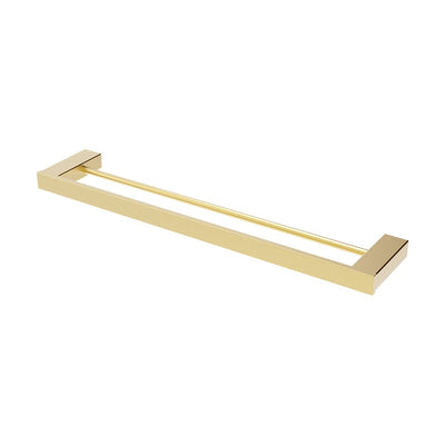 Fienza Koko Double Towel Rail, 610mm, Urban Brass