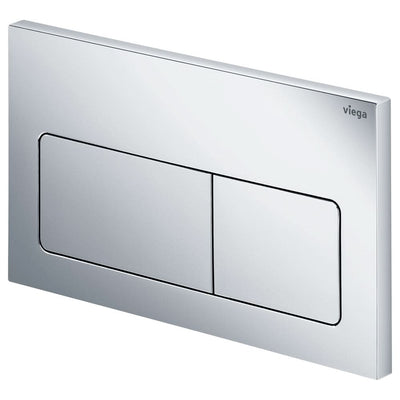 Fienza Viega Visign Life5 Soft Rectangular Button Flush Plate, Chrome