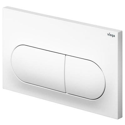 Fienza Viega Visign Life6 Pill Button Flush Plate, Gloss White