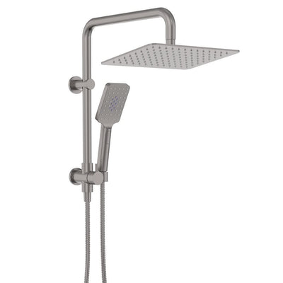 Fienza Tono Twin Half-Rail Shower, Gun Metal