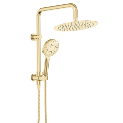 Fienza Kaya Twin Half-Rail Shower, Urbran Brass