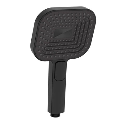 Fienza Kuro Hand Shower Head, Soft Square, Matte Black