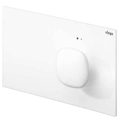 Fienza Viega Visign More 202 Electronic Flush Plate with LED Lamps, White