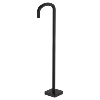 Fienza Tono Floor Mounted Bath Outlet, Matte Black