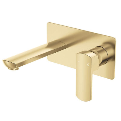 Fienza Koko Basin/Bath Wall Mixer Set, Urban Brass