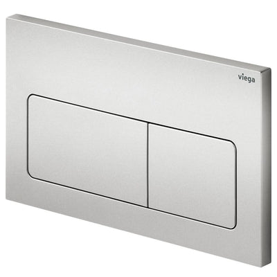 Fienza Viega Visign Life5 Soft Rectangular Button Flush Plate, Matte Chrome