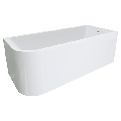Fienza Hustle Left-Hand Multi-Fit Acrylic Bath with Overflow, 1700mm