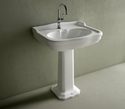 Studio Bagno Impero 70 Pedestal & Basin 1TH, Gloss White