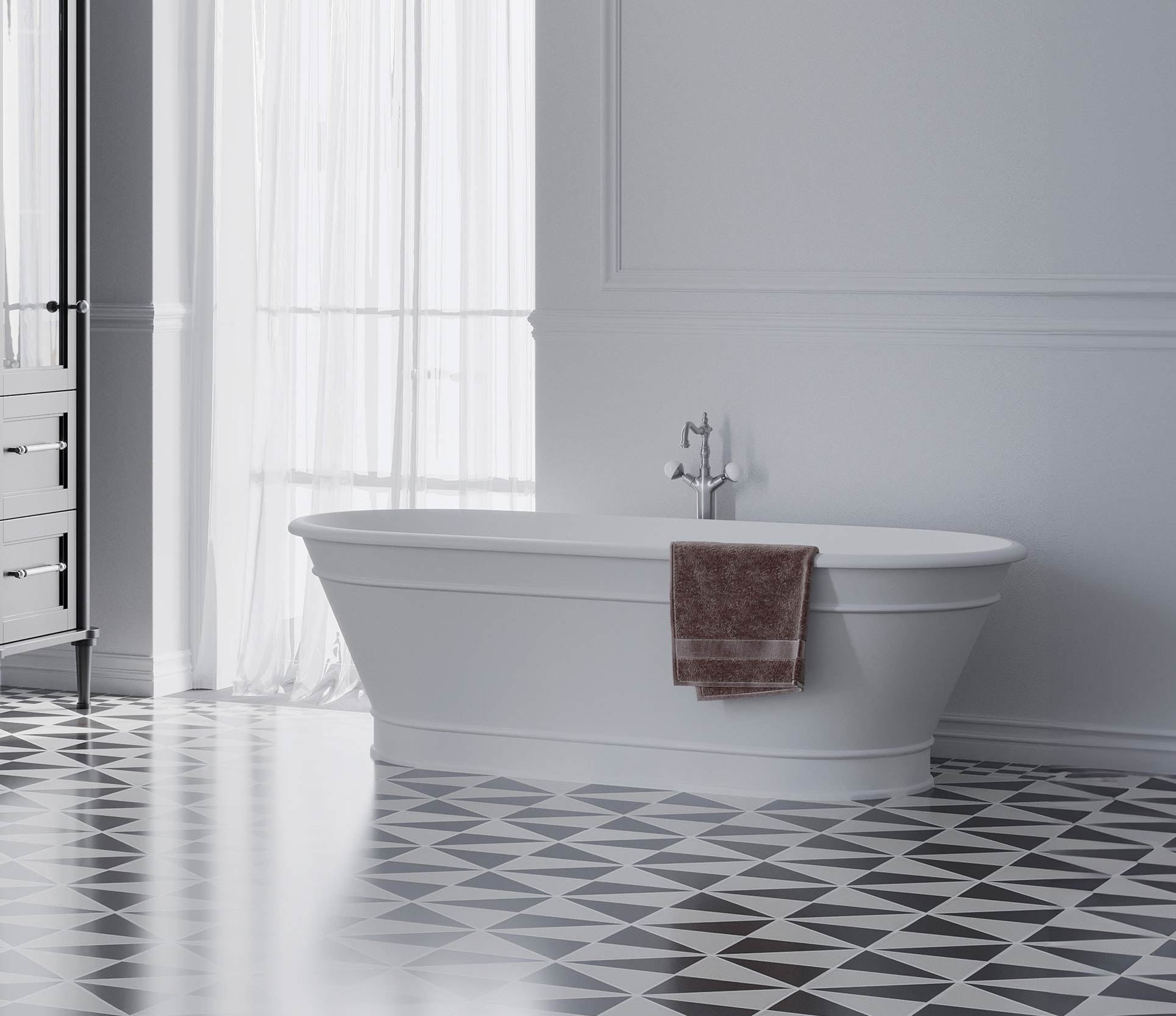 Studio Bagno Lust Freestanding Bath - Matte White