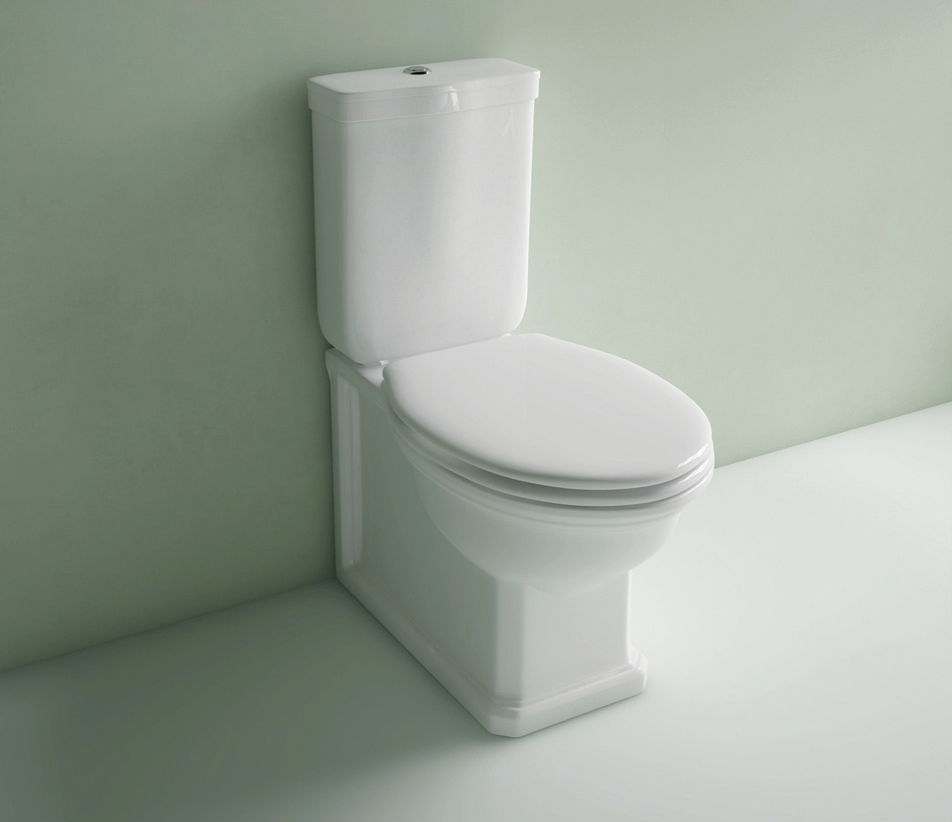 Studio Bagno Impero Back to Wall Suite Bottom Inlet - Complete, Gloss White
