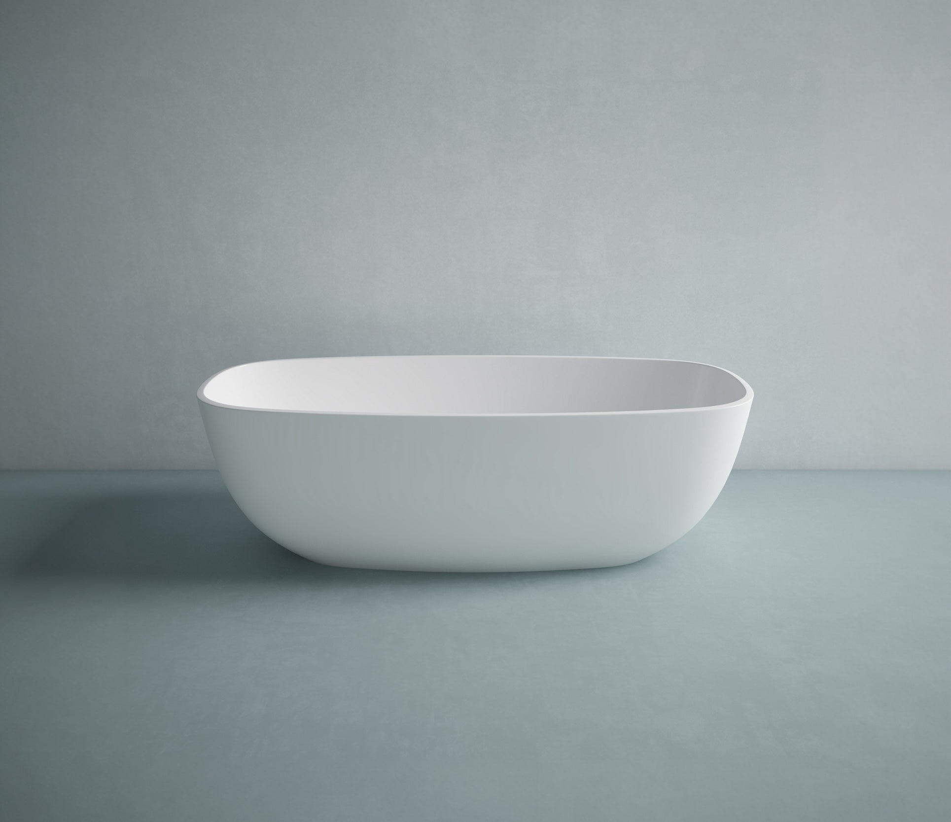 Studio Bagno Lust Freestanding Bath - Satin White, Semi Gloss White