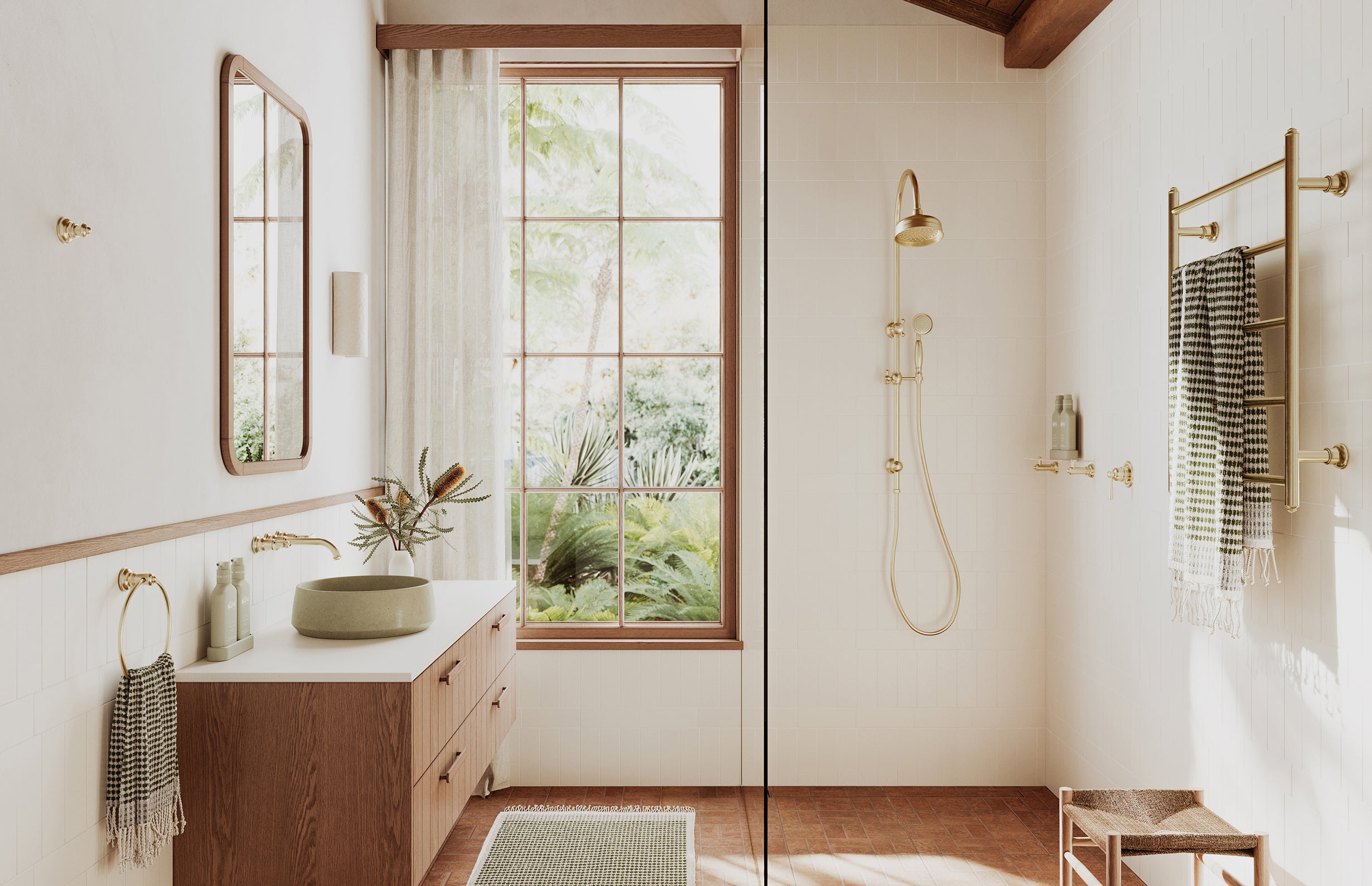 Phoenix Cromford Floor Mounted Bath Mixer with Hand Shower