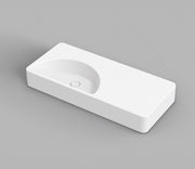 Studio Bagno Lunaris 101 Bench/Wall Basin NTH, Gloss White