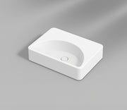 Studio Bagno Lunaris 61 Bench/Wall Basin NTH, Gloss White