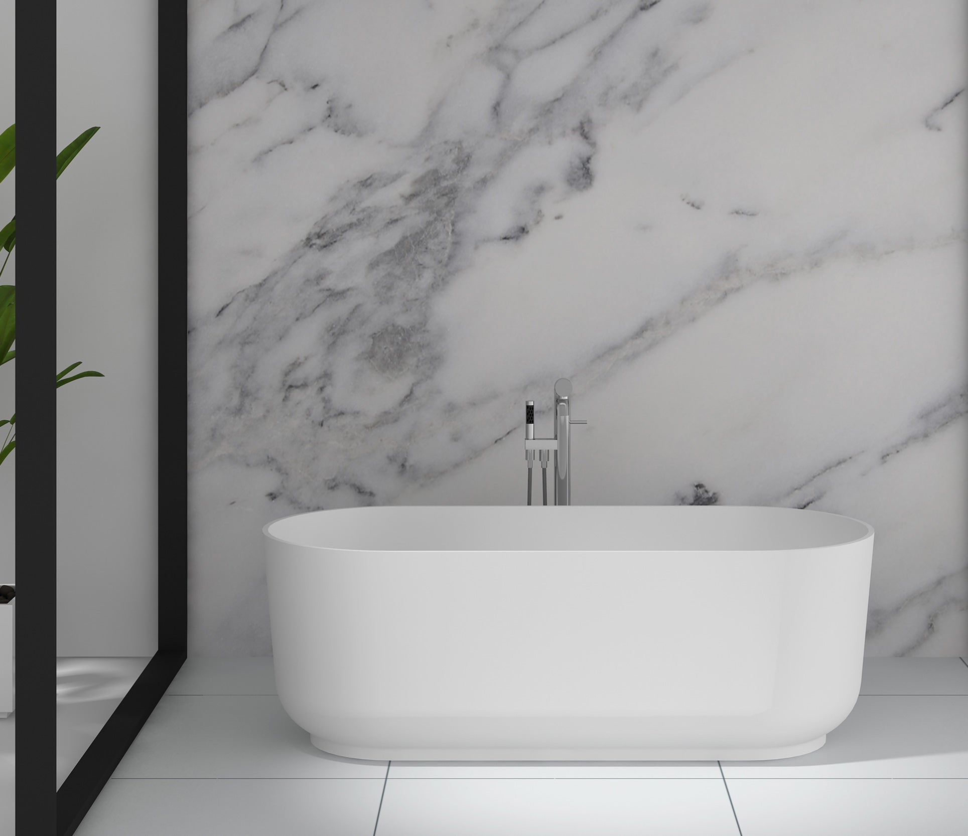Studio Bagno Blast Freestanding Bath - Matte White