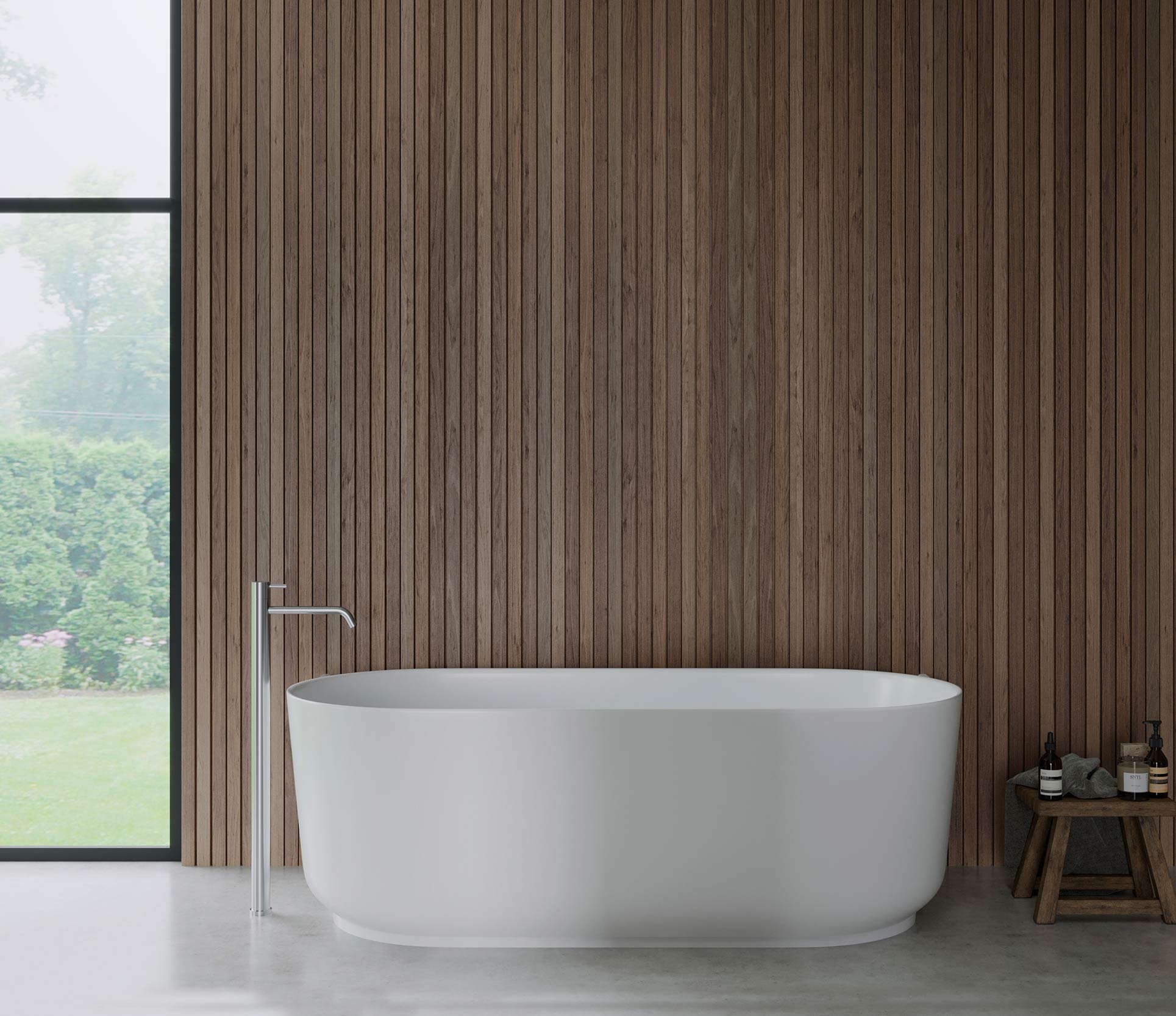 Studio Bagno Blast Freestanding Bath - Matte White