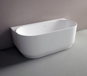 Studio Bagno Verve Freestanding Bath - Satin White, Semi Gloss White