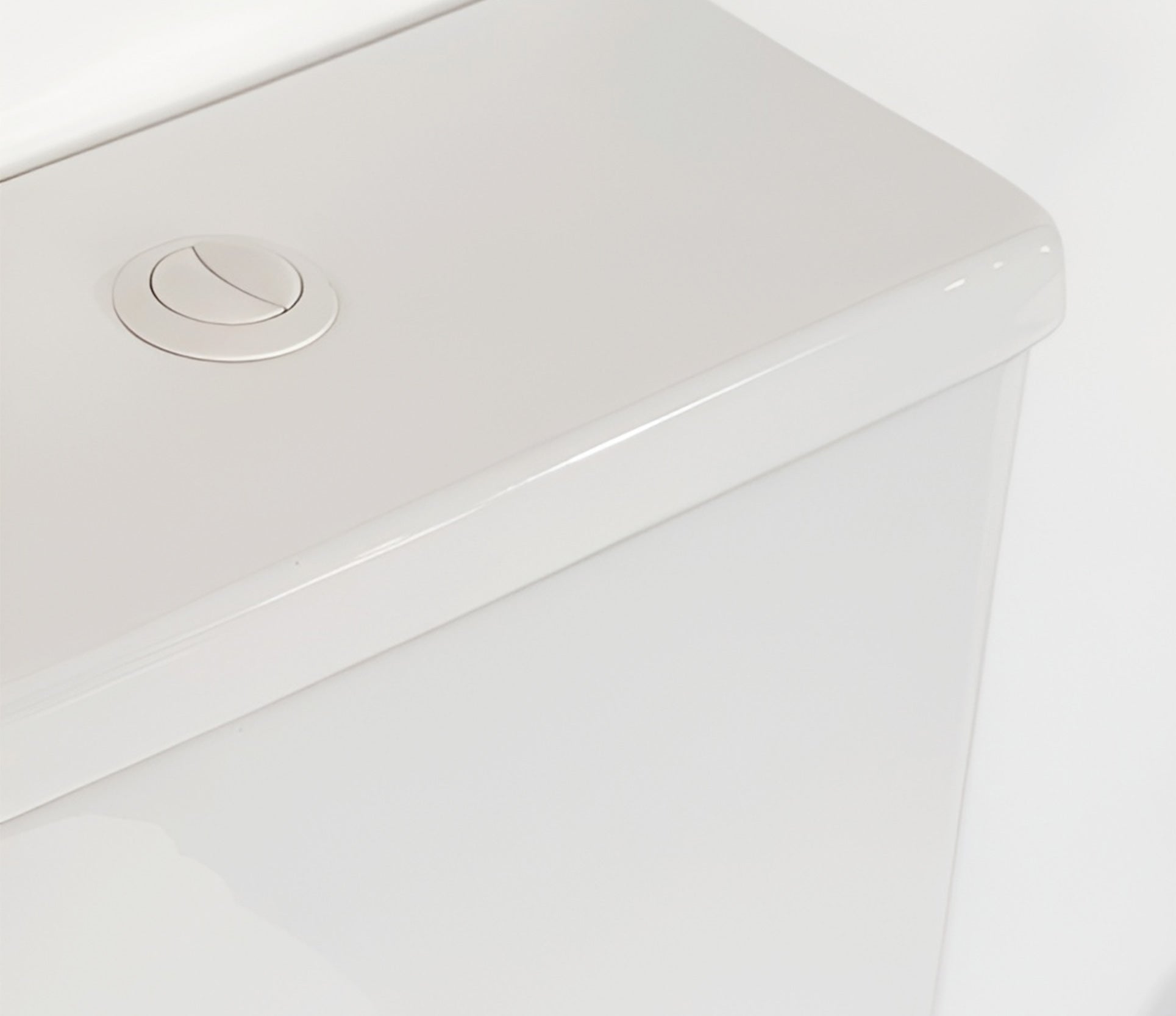 Studio Bagno Manhattan Hi Line White Button + Seat Hinge, Satin white