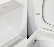 Studio Bagno Manhattan Hi Line White Button + Seat Hinge, Satin white