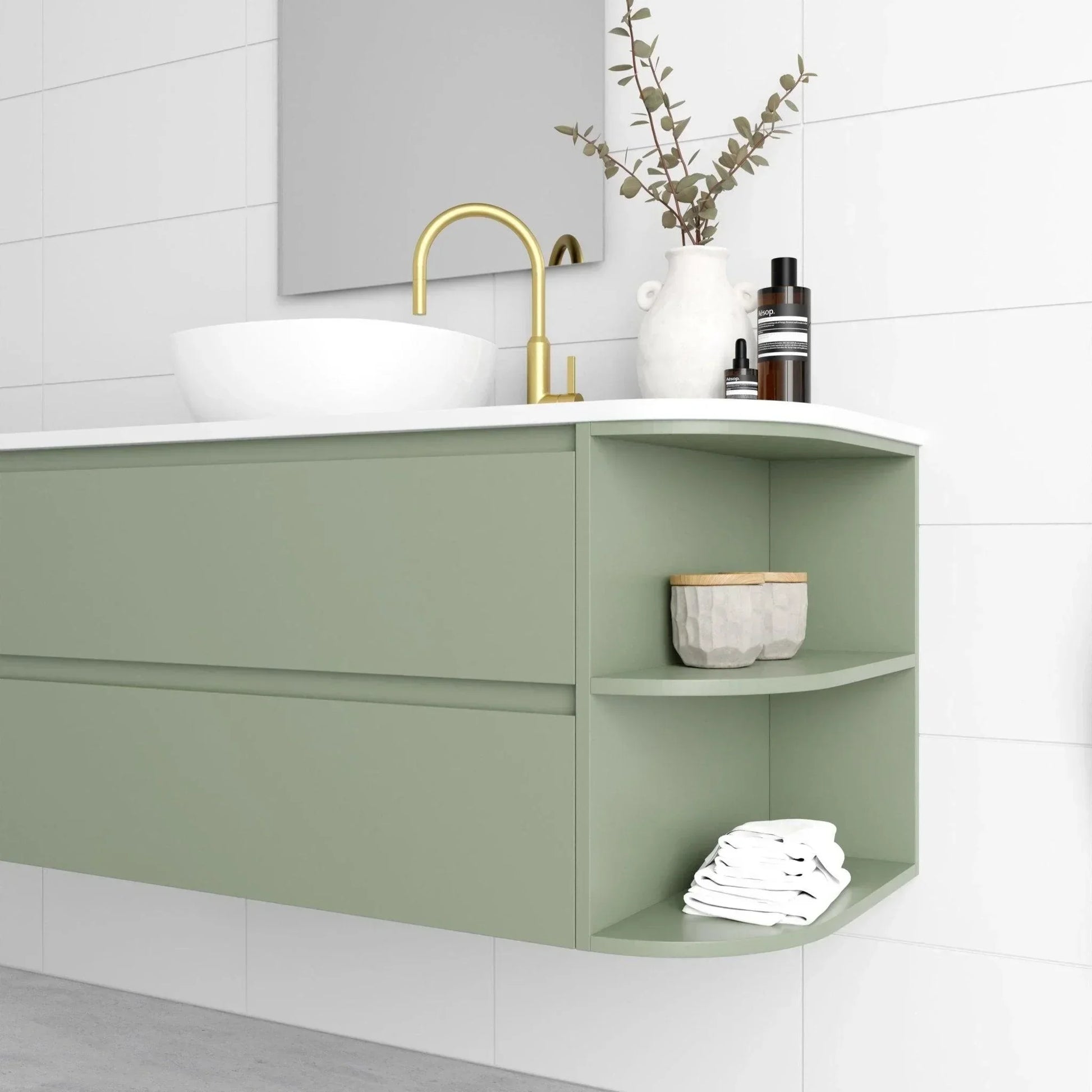 Marquis Avion Wall Hung Vanity - Ideal Bathroom CentreAvion 1 - RHS750mmRight Hand Shelf