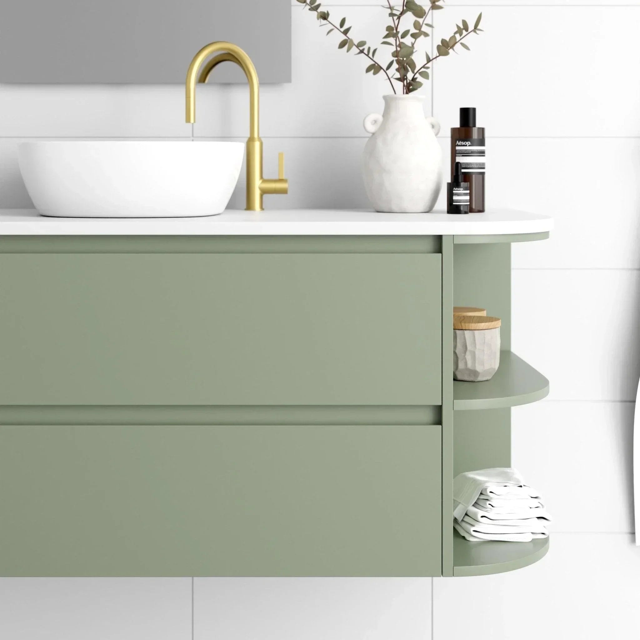 Marquis Avion Wall Hung Vanity - Ideal Bathroom CentreAvion 1 - RHS750mmRight Hand Shelf