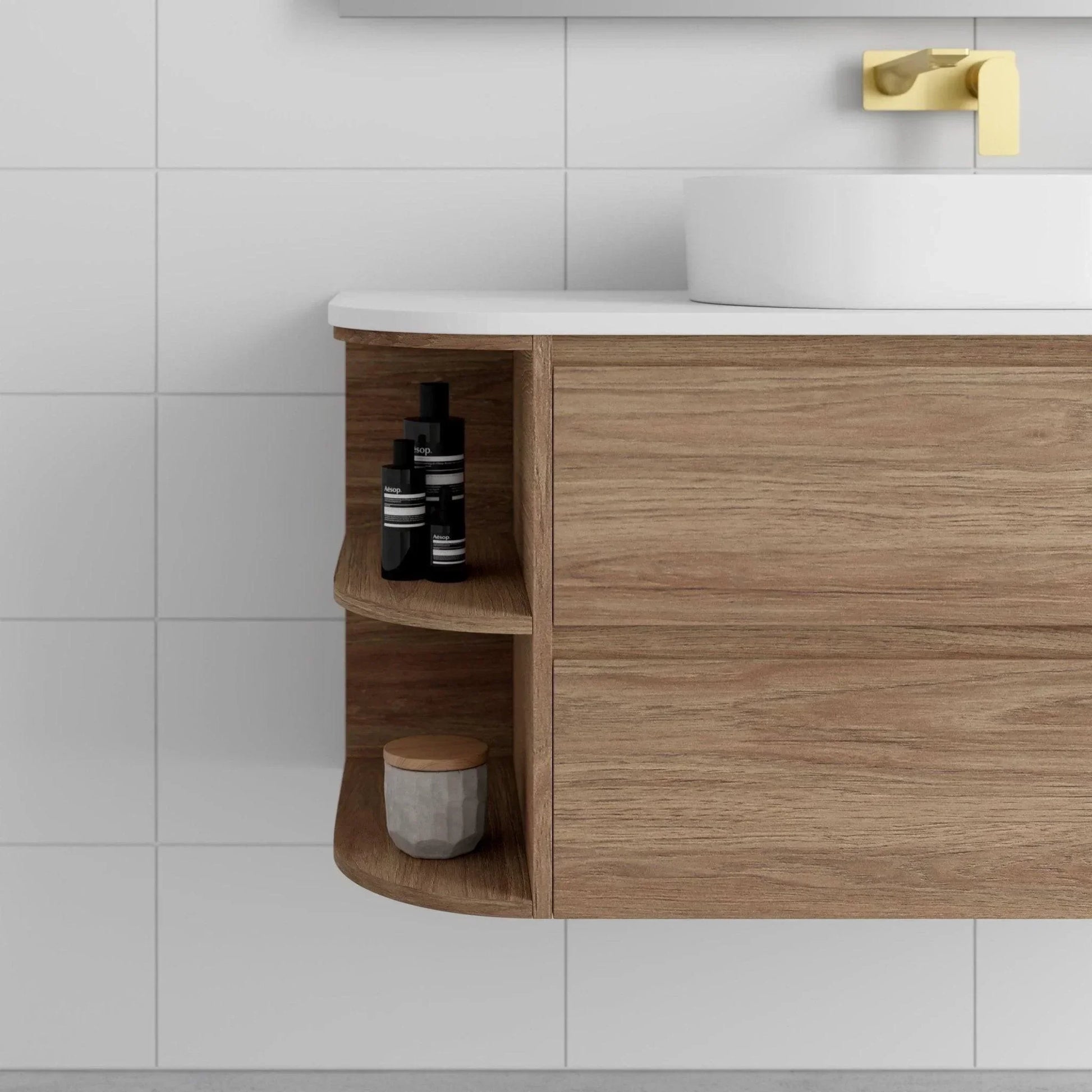 Marquis Avion Wall Hung Vanity - Ideal Bathroom CentreAvion 2 - RHS900mmRight Hand Shelf