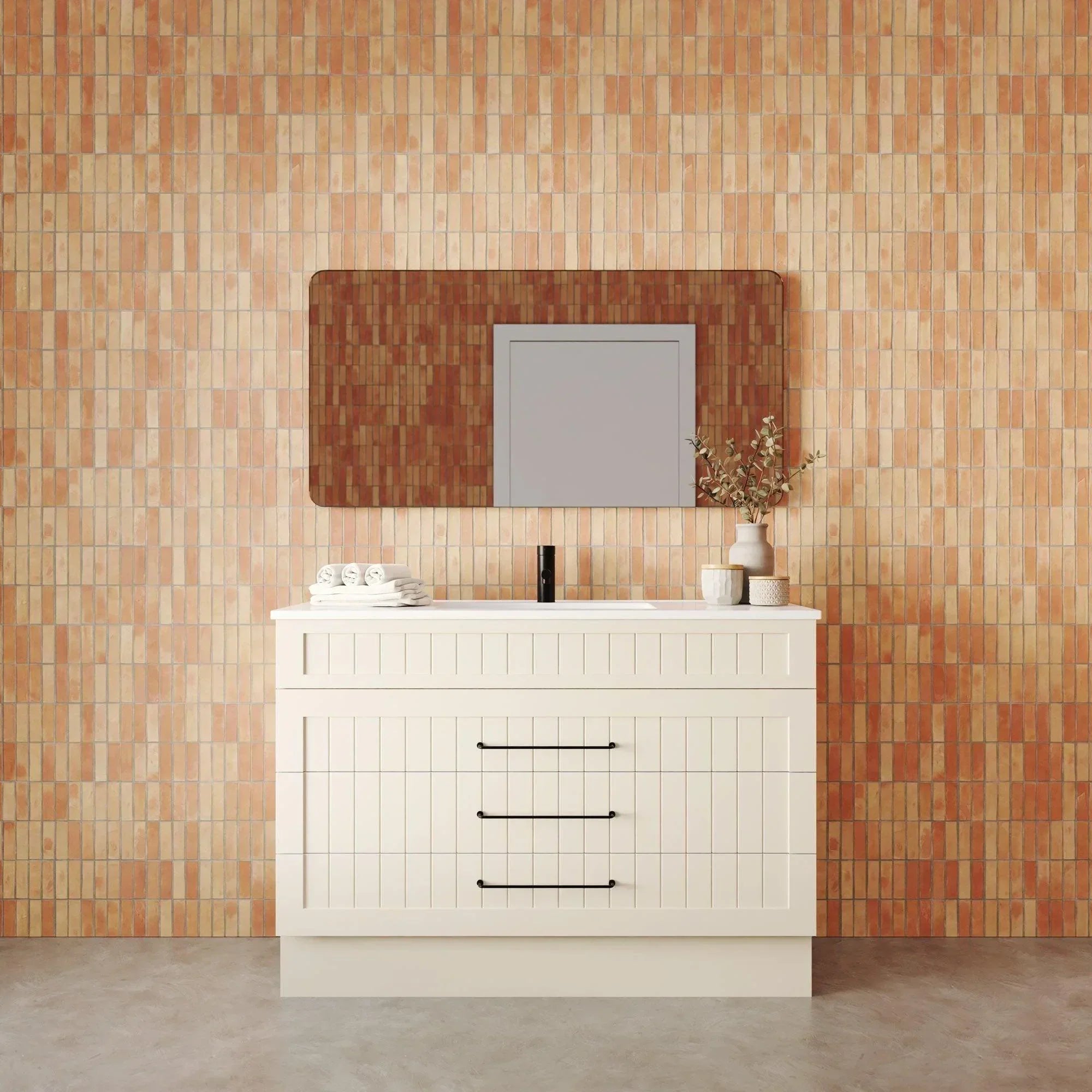 Marquis Kiama All Drawer Freestanding Vanity - Ideal Bathroom CentreKiama 12600mmNova Acrylic TopCentre Basin