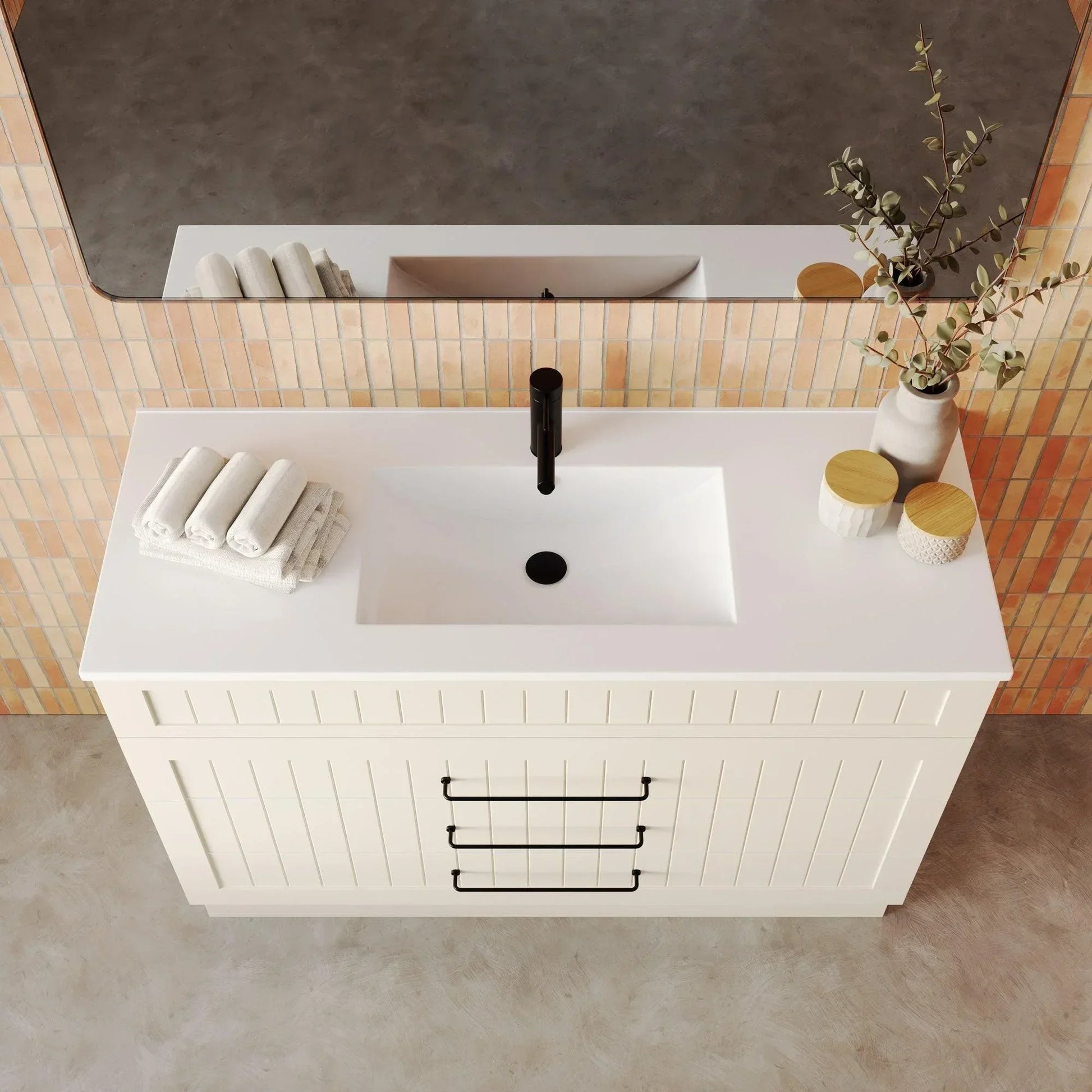 Marquis Kiama All Drawer Freestanding Vanity - Ideal Bathroom CentreKiama 12600mmNova Acrylic TopCentre Basin