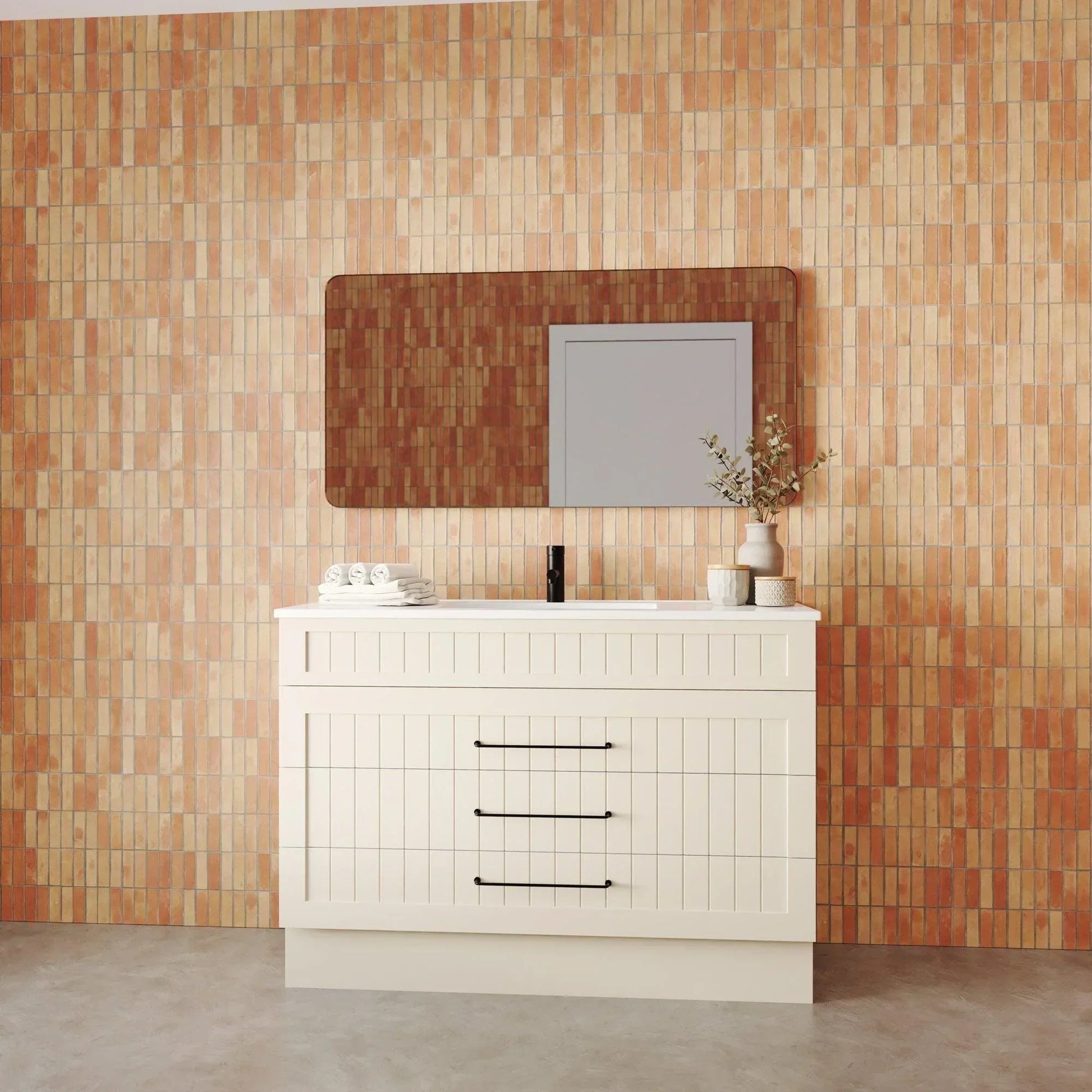 Marquis Kiama All Drawer Freestanding Vanity - Ideal Bathroom CentreKiama 12600mmNova Acrylic TopCentre Basin