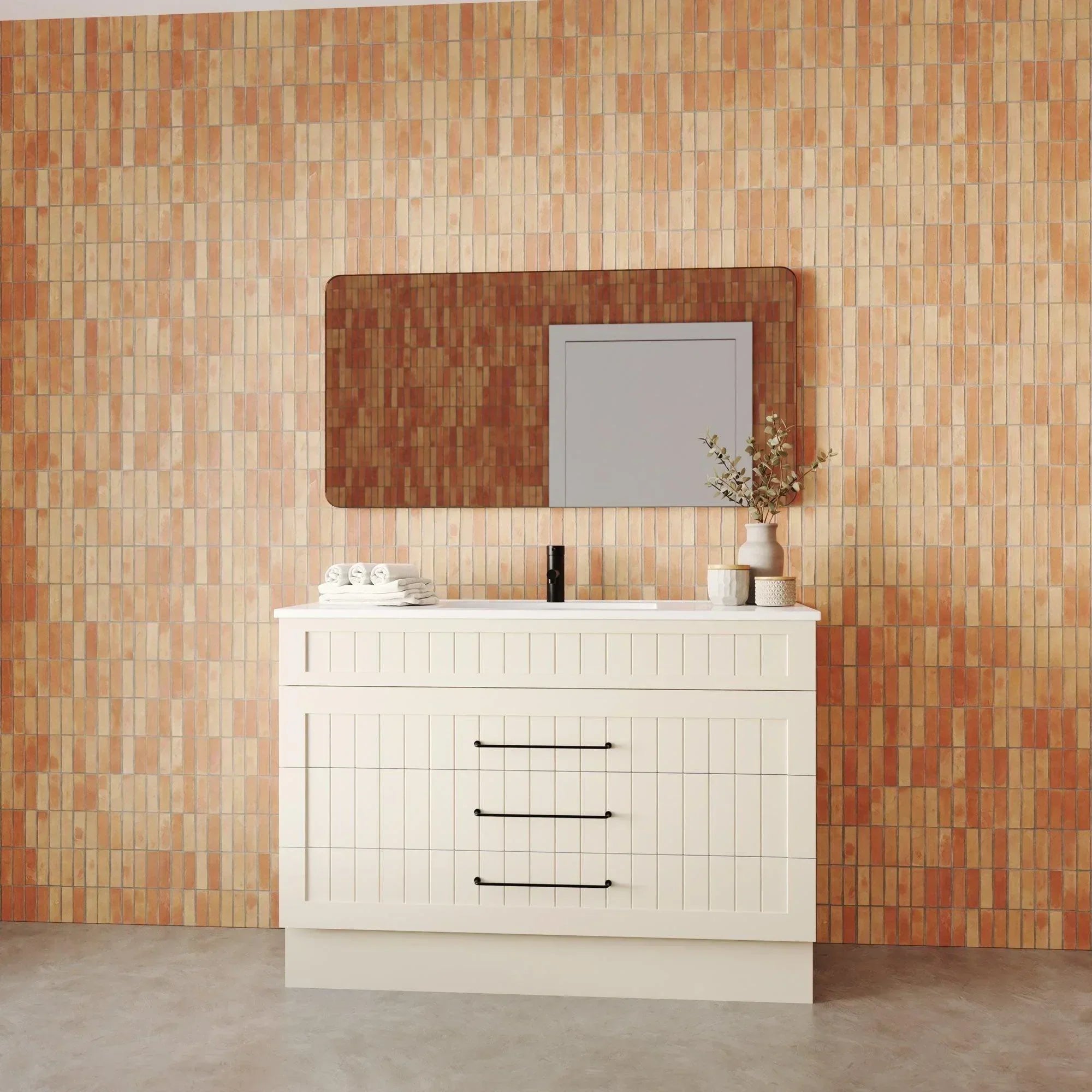 Marquis Kiama All Drawer Freestanding Vanity - Ideal Bathroom CentreKiama 12600mmNova Acrylic TopCentre Basin