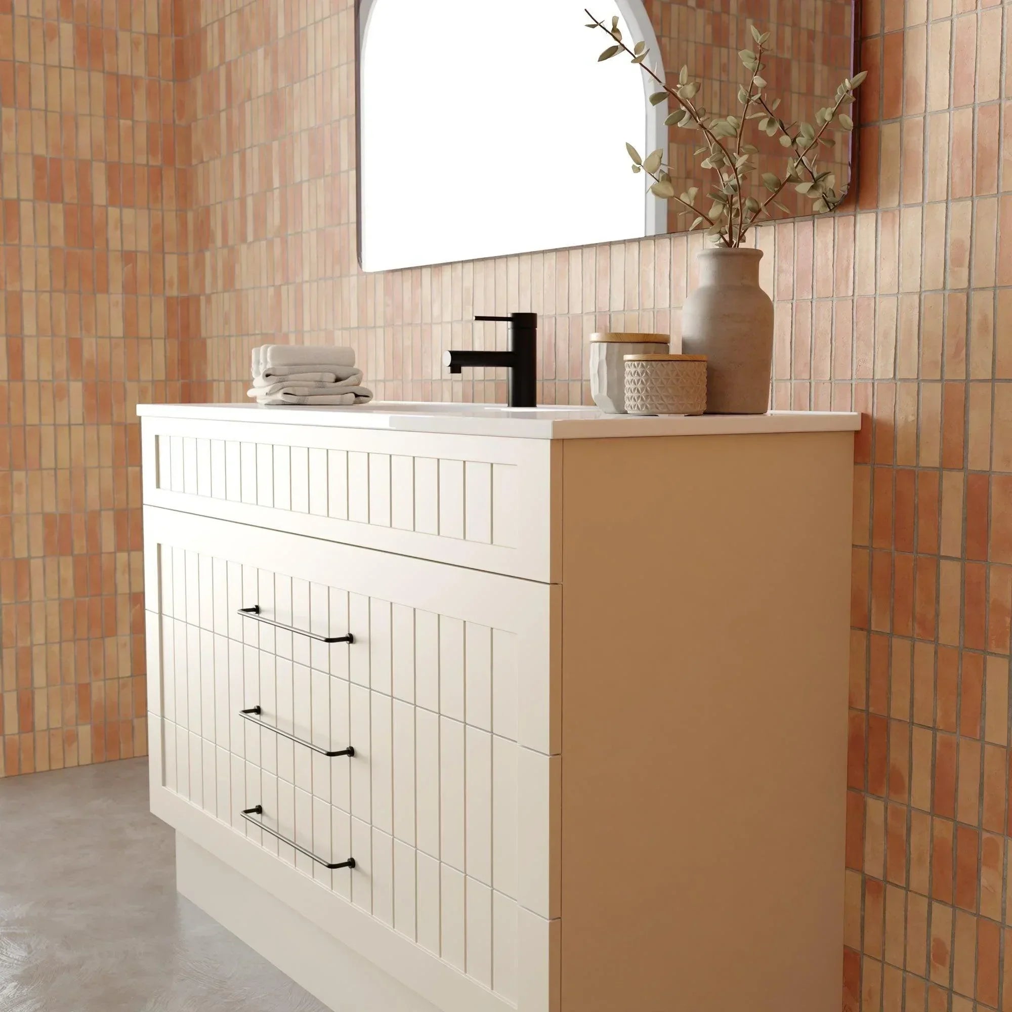 Marquis Kiama All Drawer Freestanding Vanity - Ideal Bathroom CentreKiama 12600mmNova Acrylic TopCentre Basin