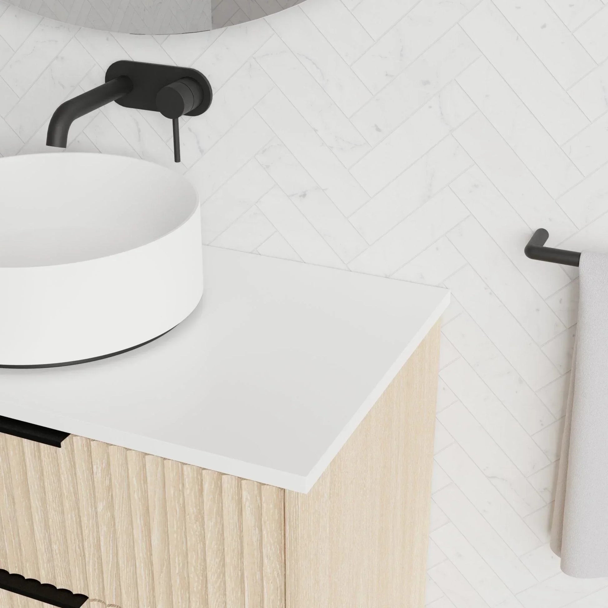 Marquis Lake All Drawer Freestanding Vanity - Ideal Bathroom CentreLake 1 - SC - 3D600mmCentre Basin