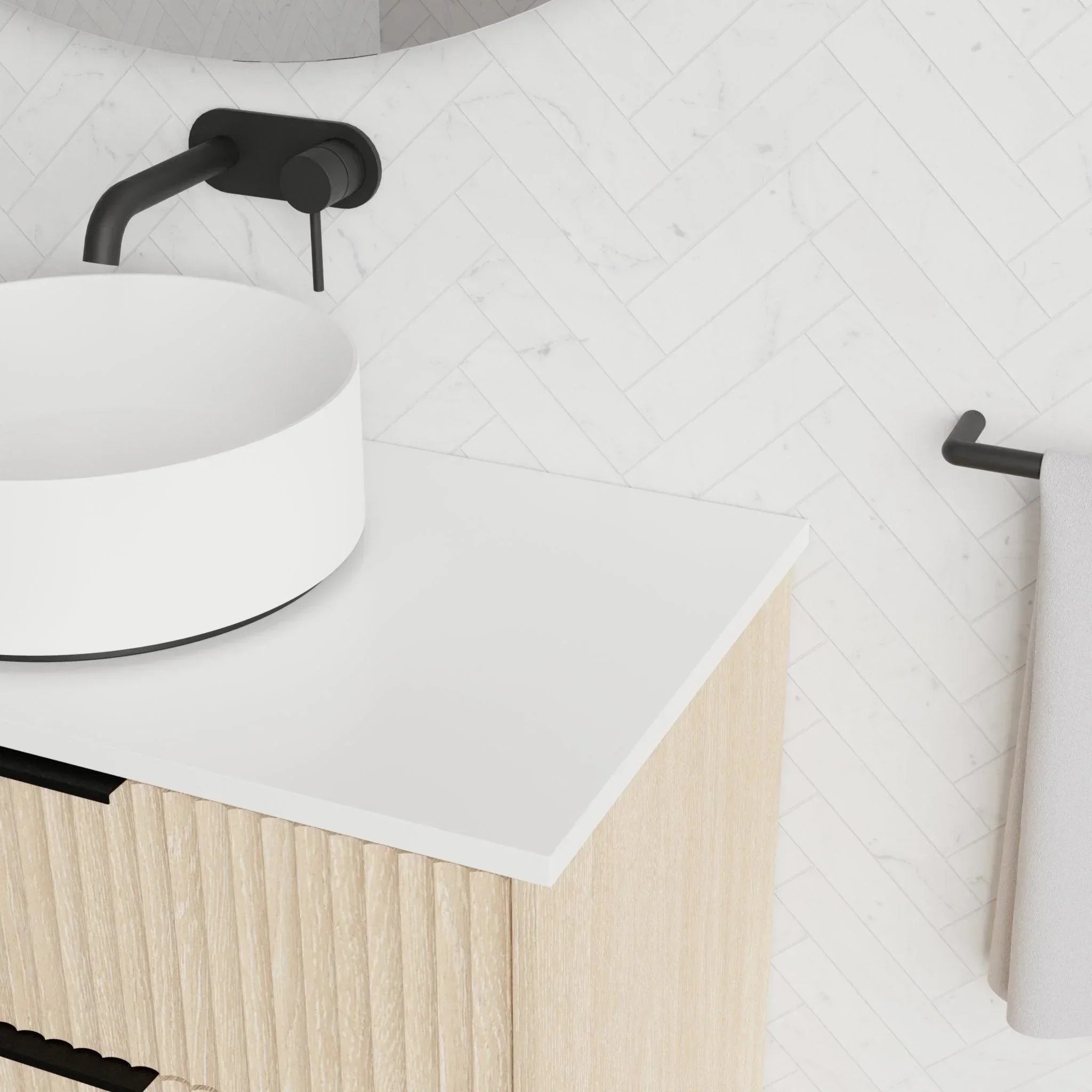 Marquis Lake All Drawer Freestanding Vanity - Ideal Bathroom CentreLake 1 - SC - 3D600mmCentre Basin