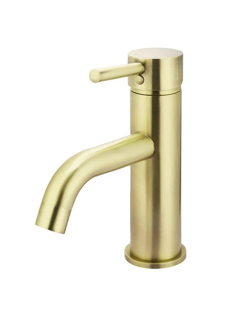 Meir Piccola Basin Mixer Curved | Tiger Bronze