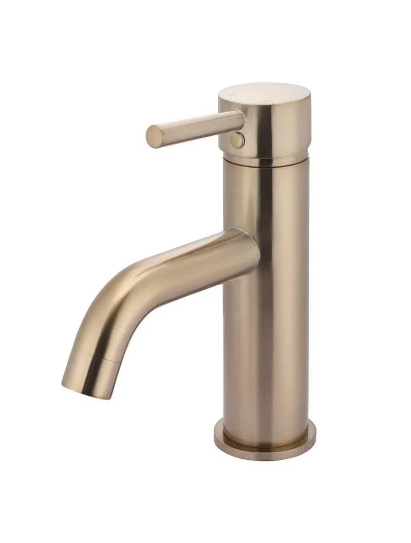 Meir Round Basin Mixer Curved | Chrome